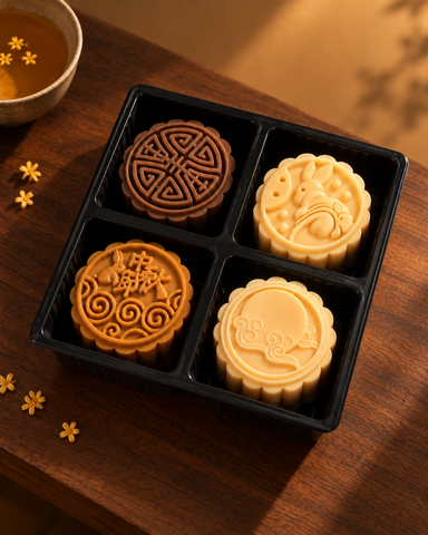 2026 Mid-Autumn Limited｜Mooncake Scented Candle Gift Set – 4 pcs