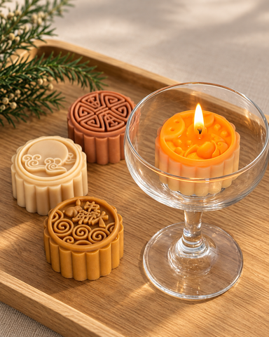 2026 Mid-Autumn Limited｜Mooncake Scented Candle Gift Set – 4 pcs